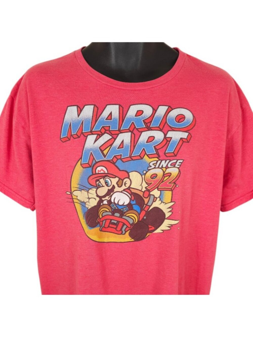 Mario Kart T Shirt Mens Size XL Red Nintendo Video Game Super Mario Bros
